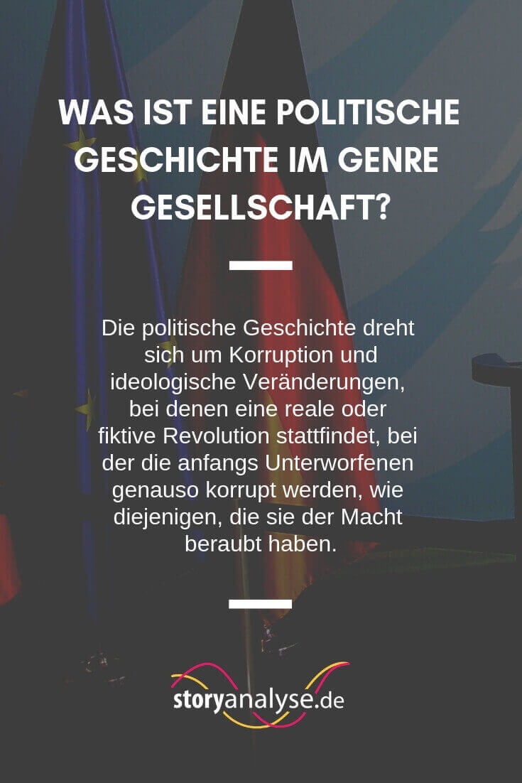 Hintergrund politisches Diskussionspult: Die politische Geschichte dreht sich um Korruption und ideologischen Veränderungen, bei denen eine reale oder fiktive Revolution stattfindet, bei der die anfangs Unterworfenen genauso korrupt werden, wie diejenigen, die sie der Macht beraubt haben.